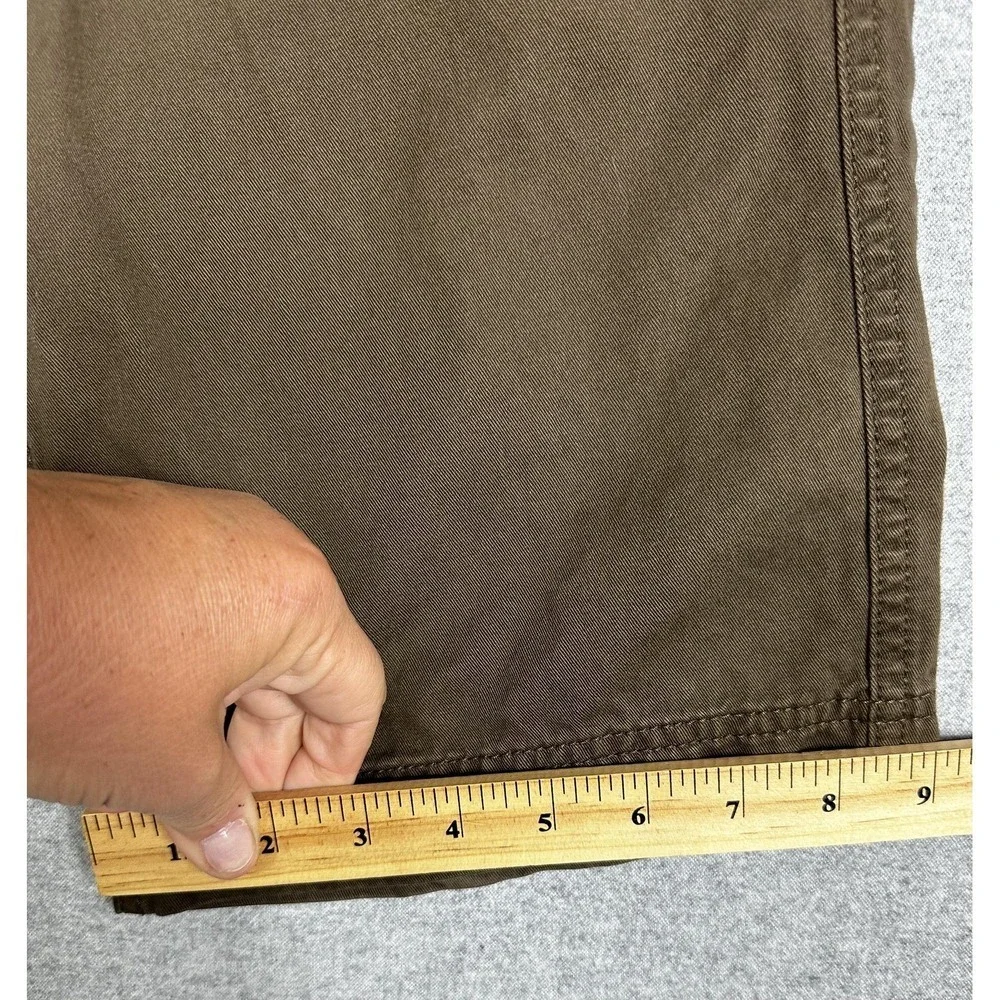 North Face Cargo Pant Mens 36x28 Brown Short Drawstring Hiking Utility Baggy Y2K